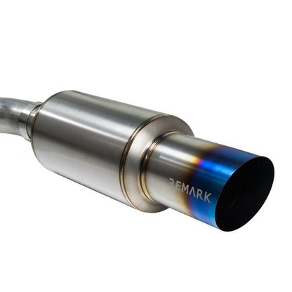 Remark 2015+ Subaru WRX/STI (VA) R1-Spec Single-Exit Cat-Back Exhaust w/ Titanium Muffler
