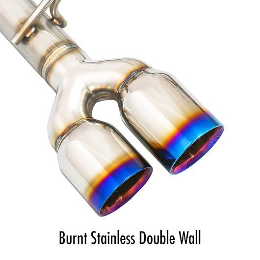 Remark 15-18 Subaru SPT WRX/STI Axle Back Exhaust w/ Burnt Stainless Steel Double Wall Tip