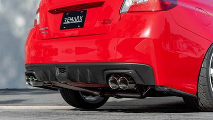 Remark 15-18 Subaru SPT WRX/STI Axle Back Exhaust w/ Burnt Stainless Steel Double Wall Tip