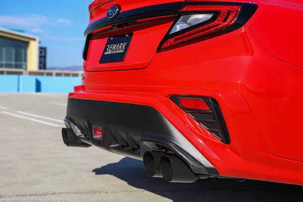 REMARK 2022+ Subaru WRX VB Stainless Single Wall Tip (4in) Axle Back Exhaust- Cerakote Black Coating