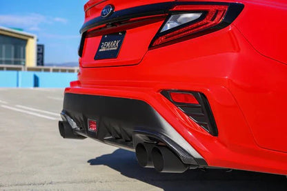 REMARK 2022+ Subaru WRX VB Stainless Single Wall Tip (4in) Axle Back Exhaust- Cerakote Black Coating