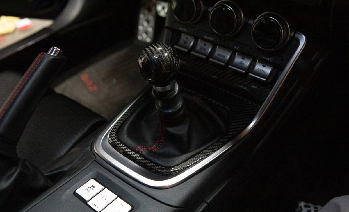 Revel GT Dry Carbon Manual Transmission Shifter Panel Cover | 2022+ Subaru BRZ / Toyota GR86
