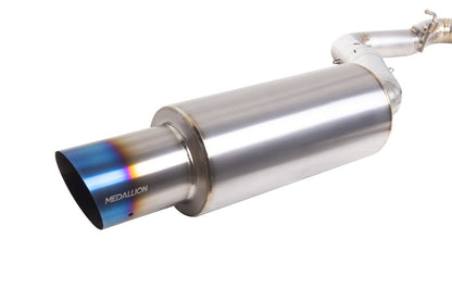 Revel x Tanabe Medallion Ultra Ti Single Exit Titanium Catback Exhaust | 2011-2021 Subaru WRX / 2008-2021 STI Sedan