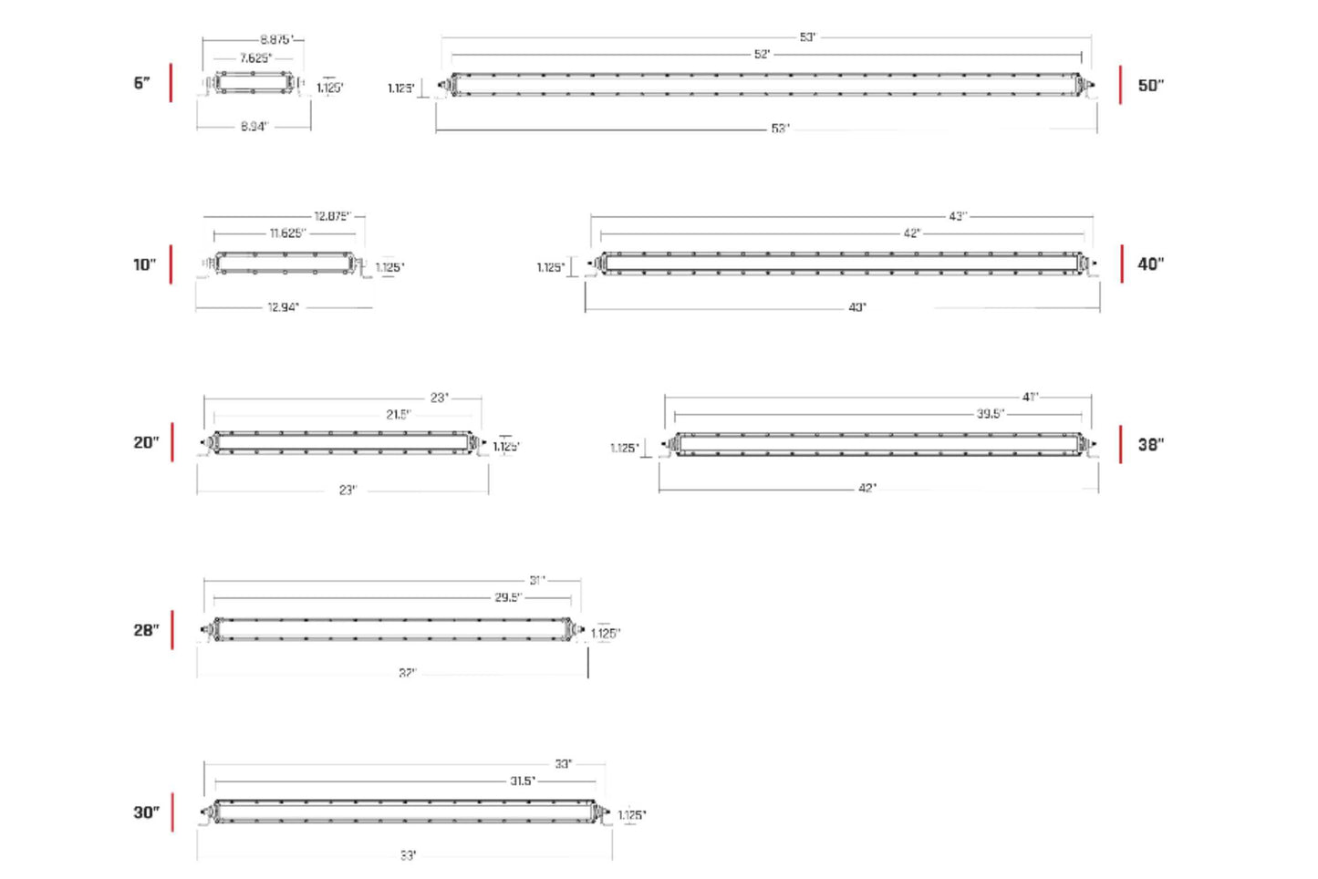 Rigid Industries Rigid SR-Series Pro LED Light - Spot/Flood Combo / 20in / White Housing / Each (RIG320314)