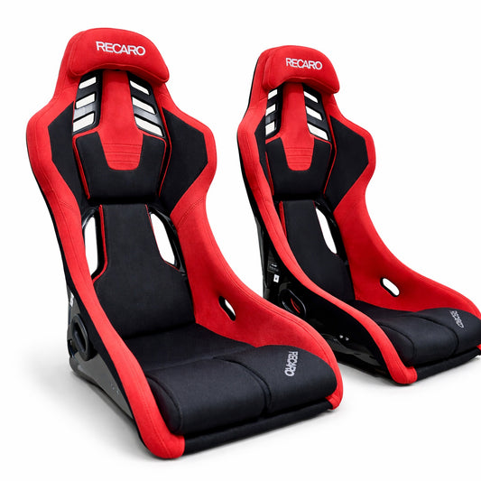 Recaro RSS BK (Large / FRP) - Kamui Red / Brilliant Mesh Black