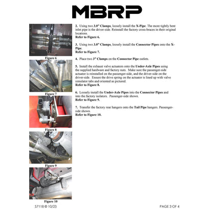 MBRP 3in Race Alum Steel Cat-Back Exhaust Dodge Charger 17-21 (S7118AL)