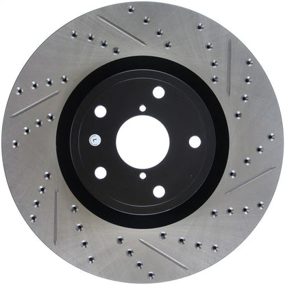 Stoptech Slotted And Drilled Brake Rotor | 2005-2010 Subaru WRX STI (127.47022L)