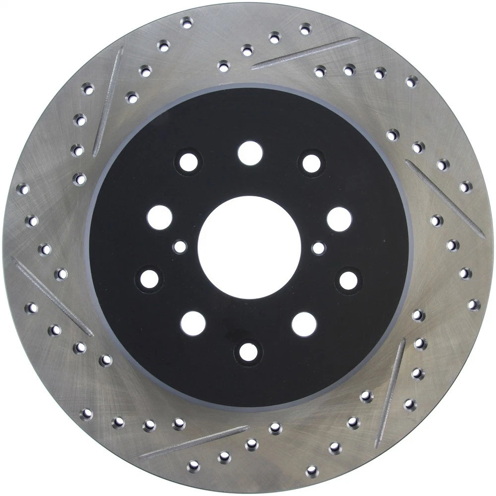 StopTech 127.44105R Rear Right Drilled Slotted Disc Brake Rotor for 93-98 Supra