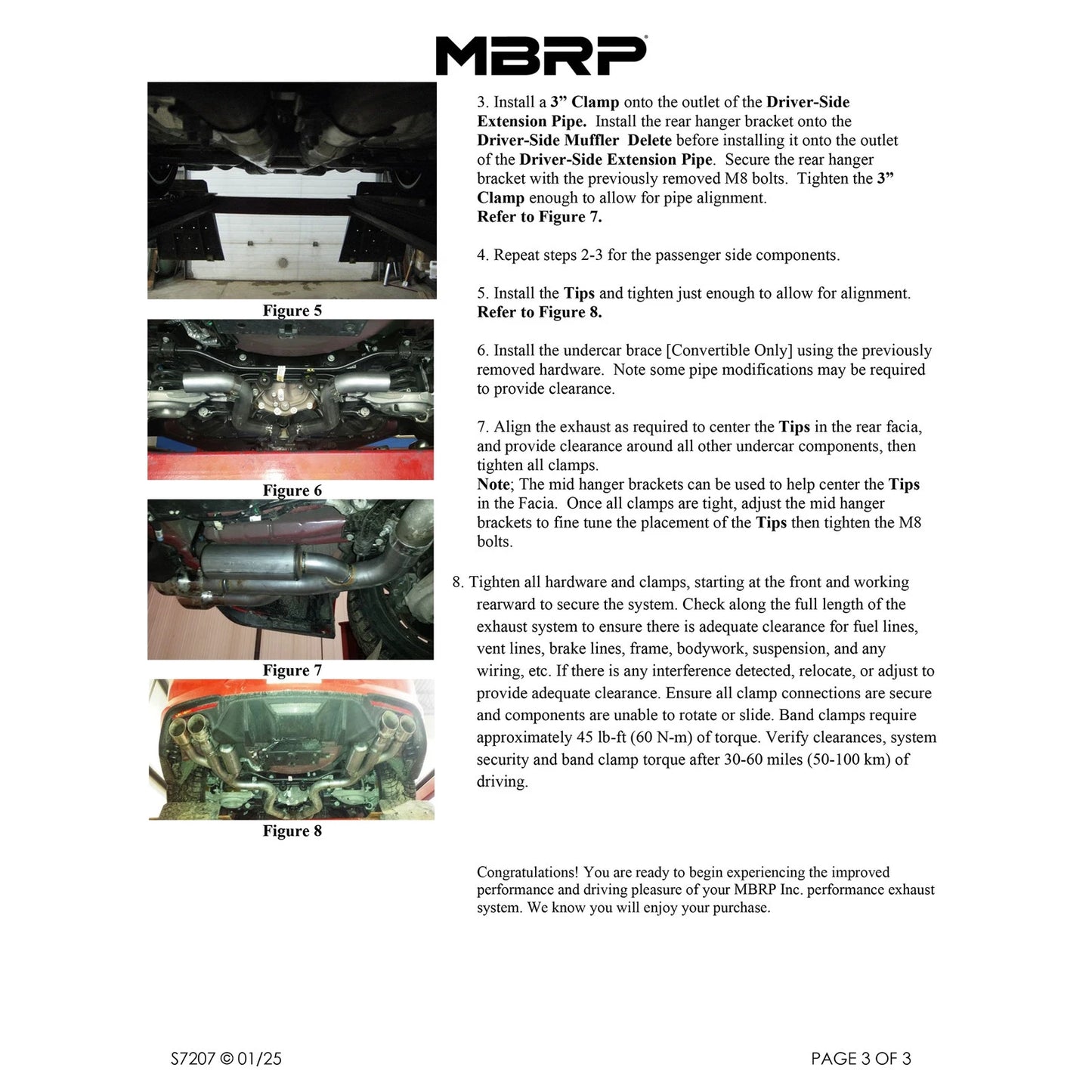 MBRP Installer Series 3" Cat-Back Exhaust System | 2018-2023 Ford Mustang GT (S7207AL)