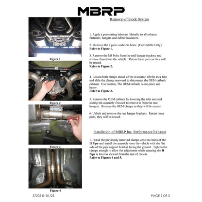 MBRP 3-In Armor Pro Street Dual Exit Cat-Back | Ford Mustang GT (S72053CF)