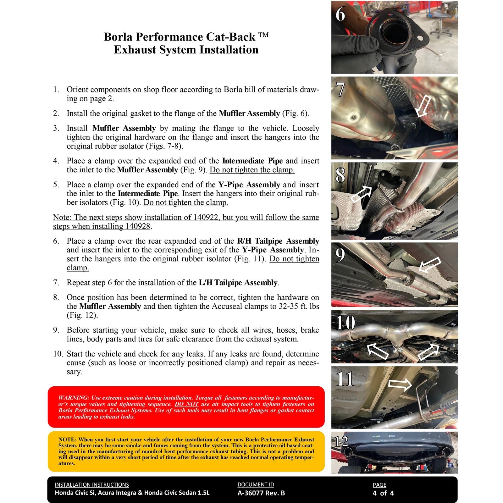 Borla S-Type Cat-Back Exhaust System | 2022+ Honda Civic Si (140922)