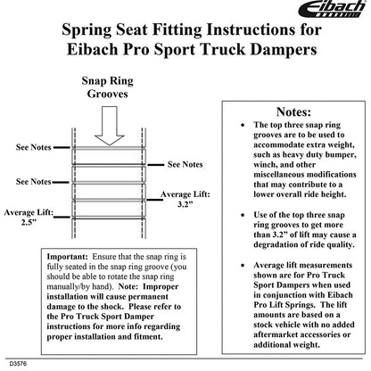Eibach Front Coil Spring (Pair) for 2000-2006 Toyota Tundra