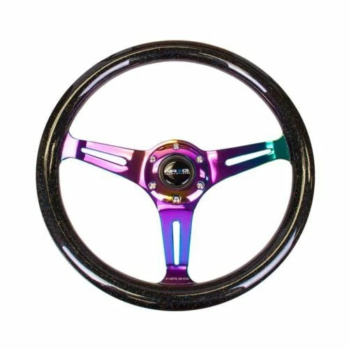 NRG 350MM 1.5" DEEP DISH WOOD GRAIN STEERING WHEEL
