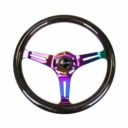 NRG 350MM 1.5" DEEP DISH WOOD GRAIN STEERING WHEEL