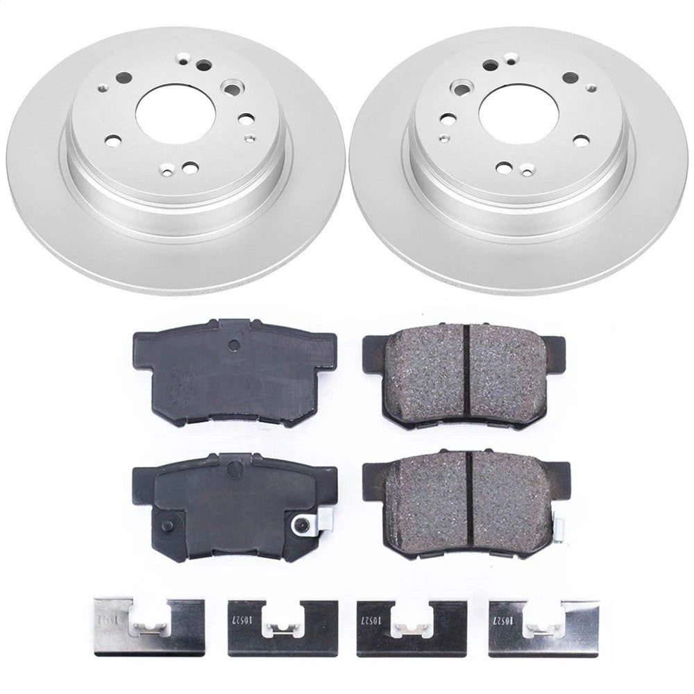 PowerStop CRK5399 Rear Disc Brake Kit Rotors Pads for 2003-11 Element / 04-08 TL