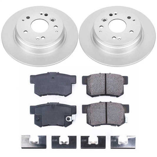 PowerStop CRK5399 Rear Disc Brake Kit Rotors Pads for 2003-11 Element / 04-08 TL