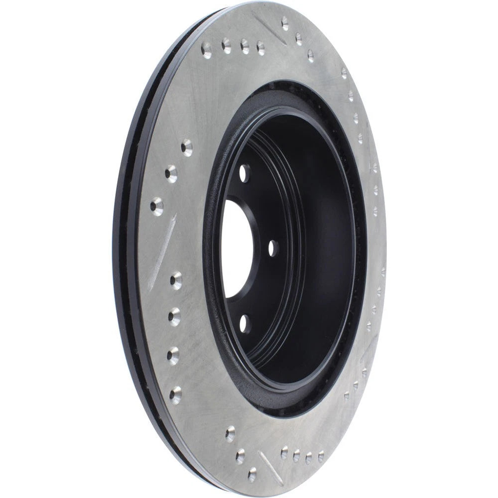 StopTech 127.42088R Rear Right Drilled Brake Rotor for 09-19 370Z / 09-18 Maxima
