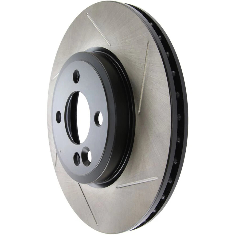 StopTech 126.34100SL Front Left Slotted Brake Disc Rotor for 2007-16 Mini Cooper