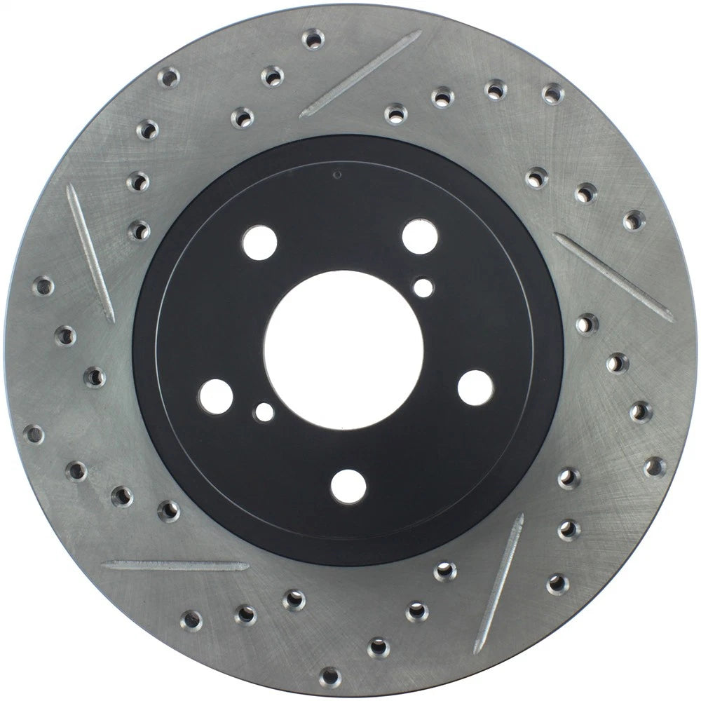 StopTech 127.47012R Front Right Drilled Brake Rotor for 1998-2016 Subaru Impreza