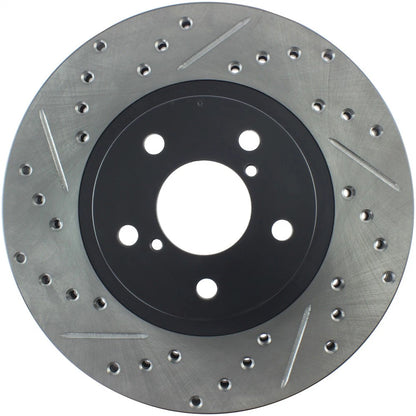 StopTech 127.47012R Front Right Drilled Brake Rotor for 1998-2016 Subaru Impreza