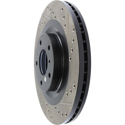 StopTech 127.42080L Front Left Drilled Brake Rotor for 09-19 370Z / 06-18 Maxima