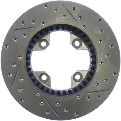 StopTech 127.42005R Front Right Drilled Slotted Disc Brake Rotor for 79-83 280ZX