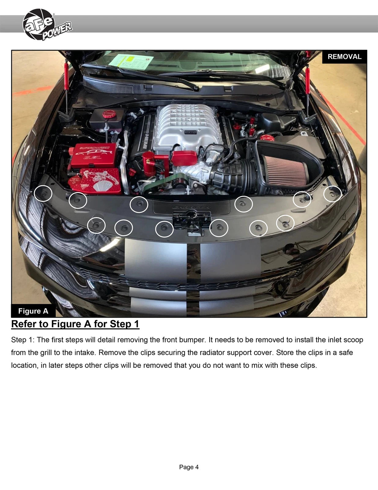 aFe Track Series Stage-2 Carbon Fiber Intake System | Dodge Charger SRT Hellcat Redeye (21-23) (57-10027D)