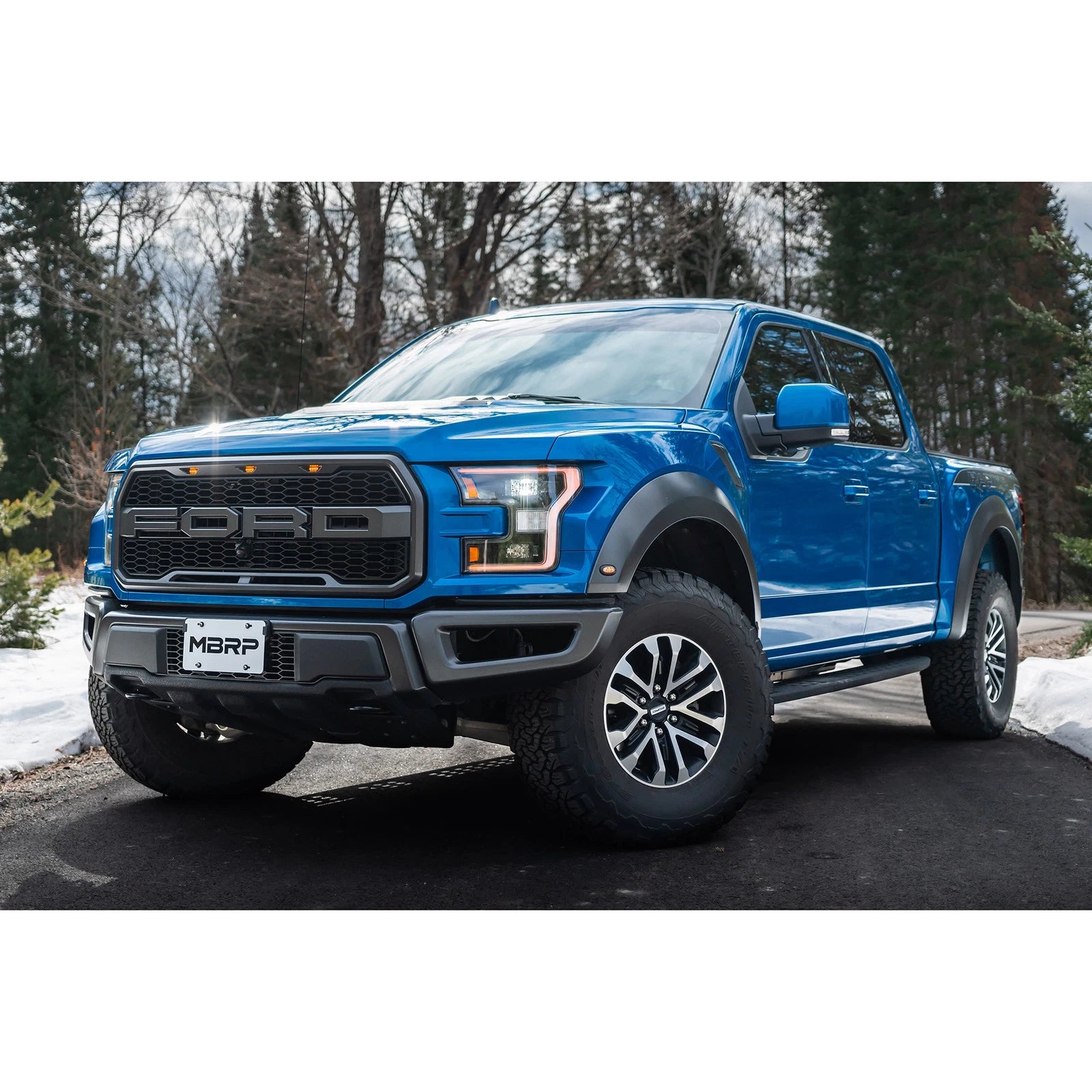 MBRP T409 3in Dual Rear Exit Resonator Back Exhaust | Ford F150 Raptor (17-20) (S5264409)