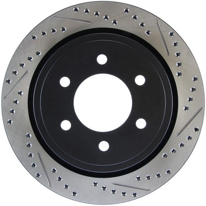 StopTech 127.65135L Rear Left Drilled Slotted Disc Brake Rotor for 2012-20 F-150