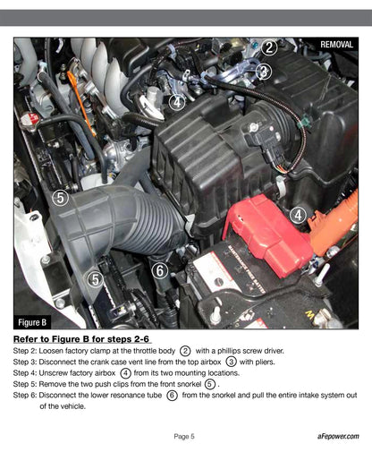 aFe Takeda Momentum Cold Air Intake Stage 2 | Honda CR-Z 11-12 1.5L (TM-1016B-1)