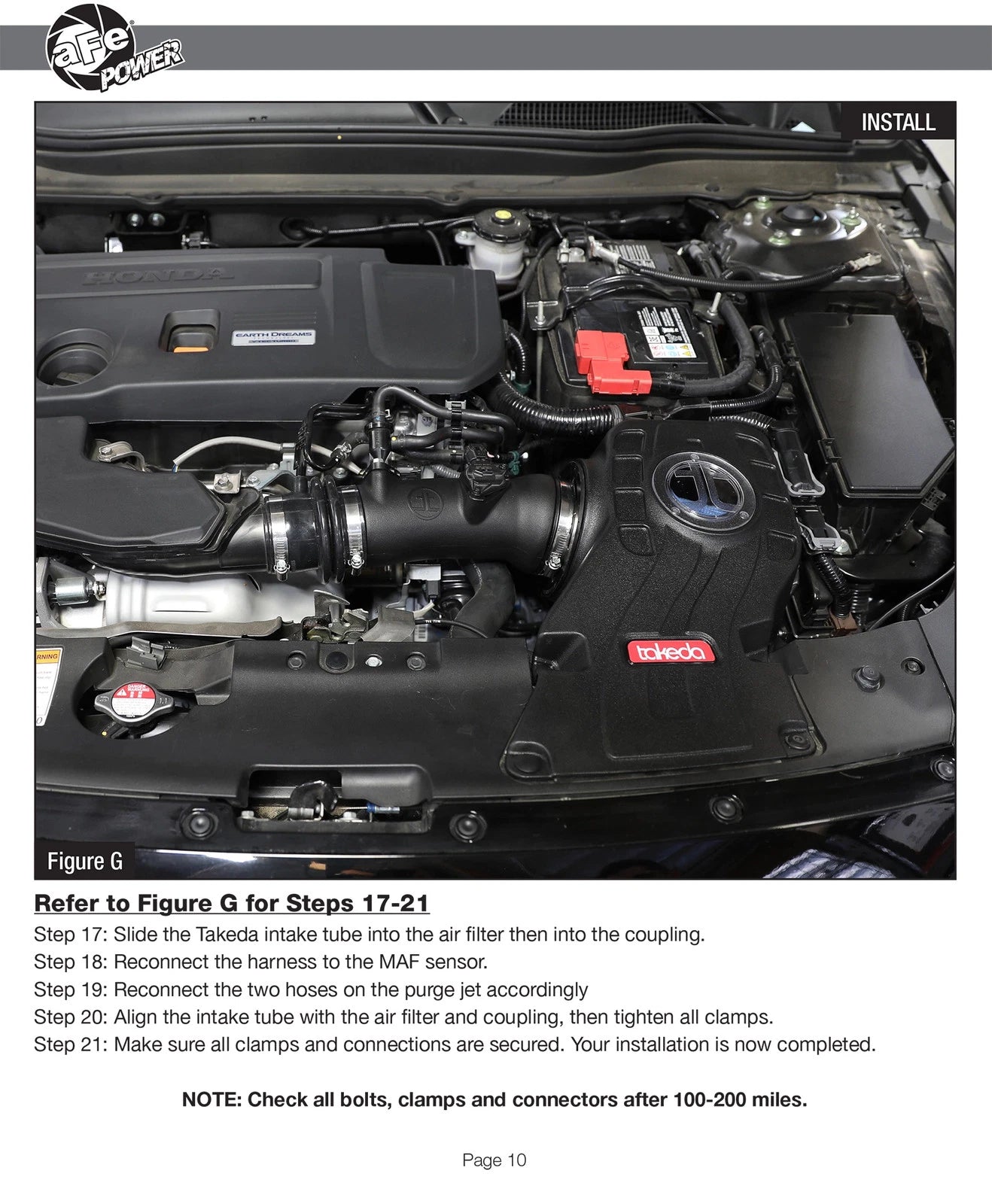 aFe Takeda Momentum PRO 5R Cold Air Intake | Honda Accord I4 2.0L 2018 (56-70003R)