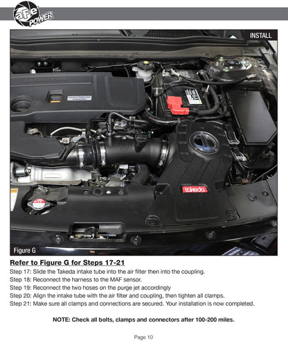 aFe Takeda Momentum PRO 5R Cold Air Intake | Honda Accord I4 2.0L 2018 (56-70003R)