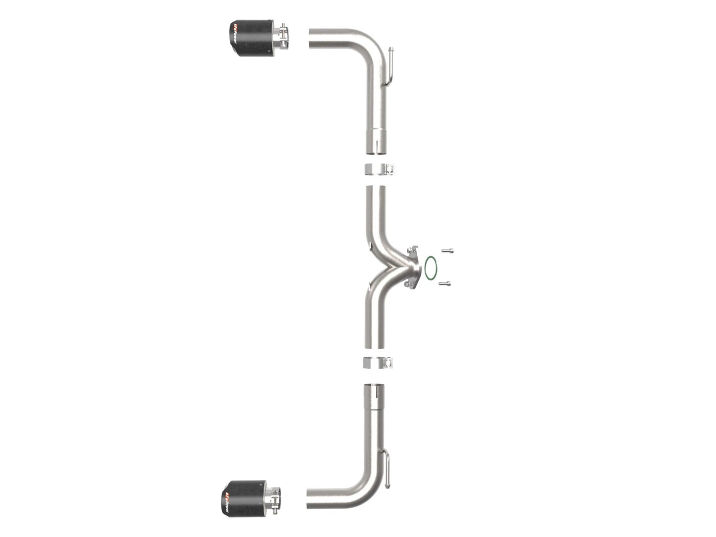 aFe Takeda 2.5in SS Axle-Back Exhaust w/ Carbon Tips | Mazda 3 (14-18) (49-37014-C)