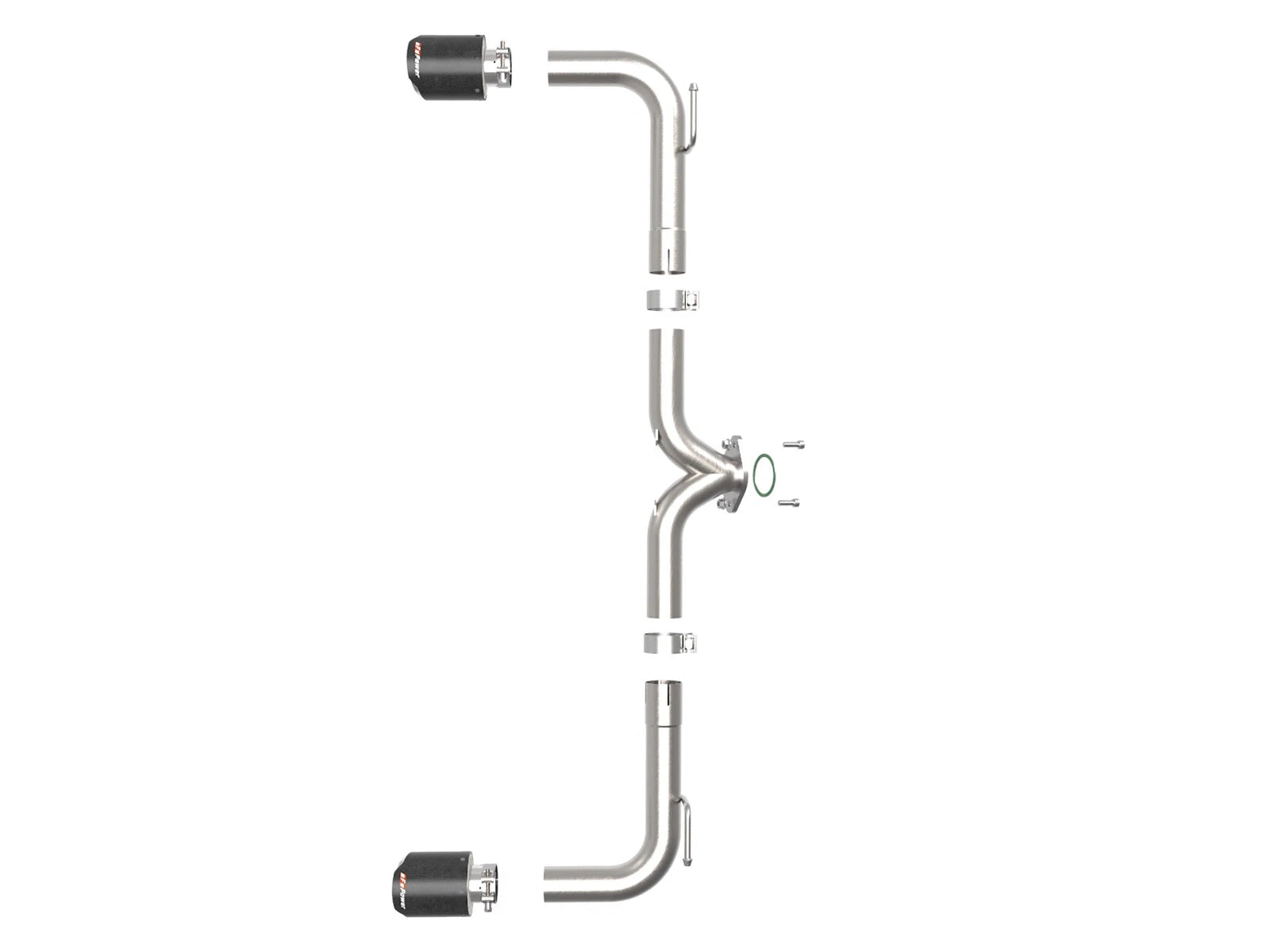 aFe Takeda 2.5in SS Axle-Back Exhaust w/ Carbon Tips | Mazda 3 (14-18) (49-37014-C)