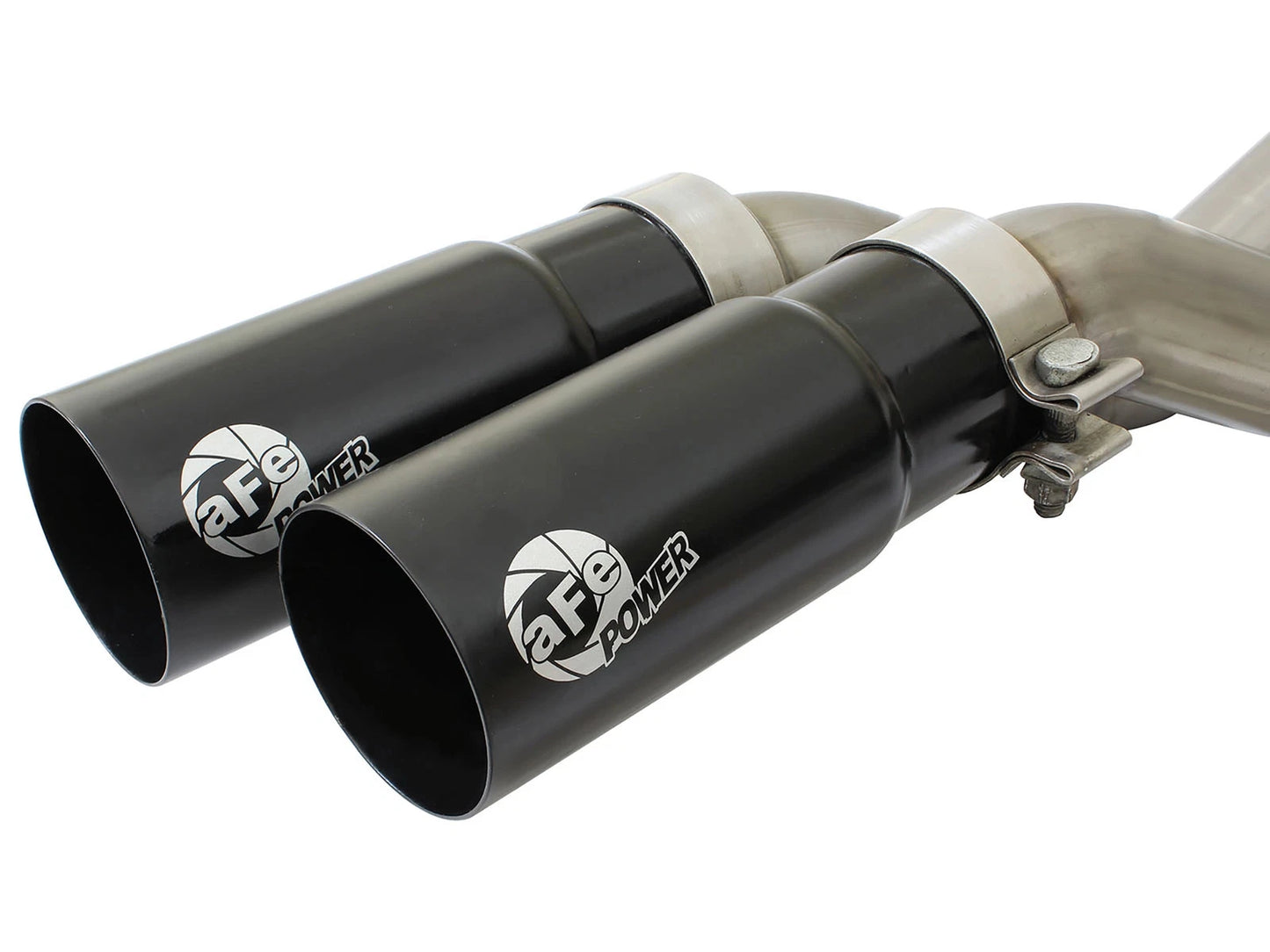 aFe 3in to 2.5in SS Front Side Exit Cat-Back Exhaust w/ Black Tip | Ford F150 (10-14) (49-43071-B)
