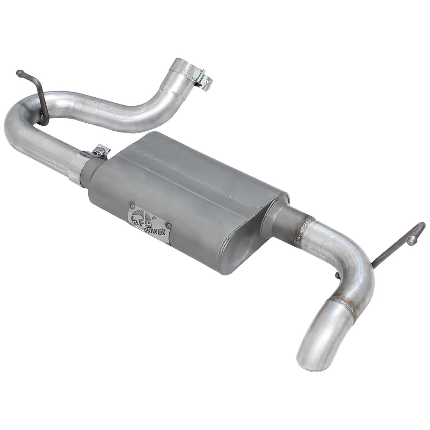 aFe 2.5in Aluminized Steel Axle-Back Hi-Tuck Exhaust | Jeep Wrangler F&R (07-17) (49-08046)