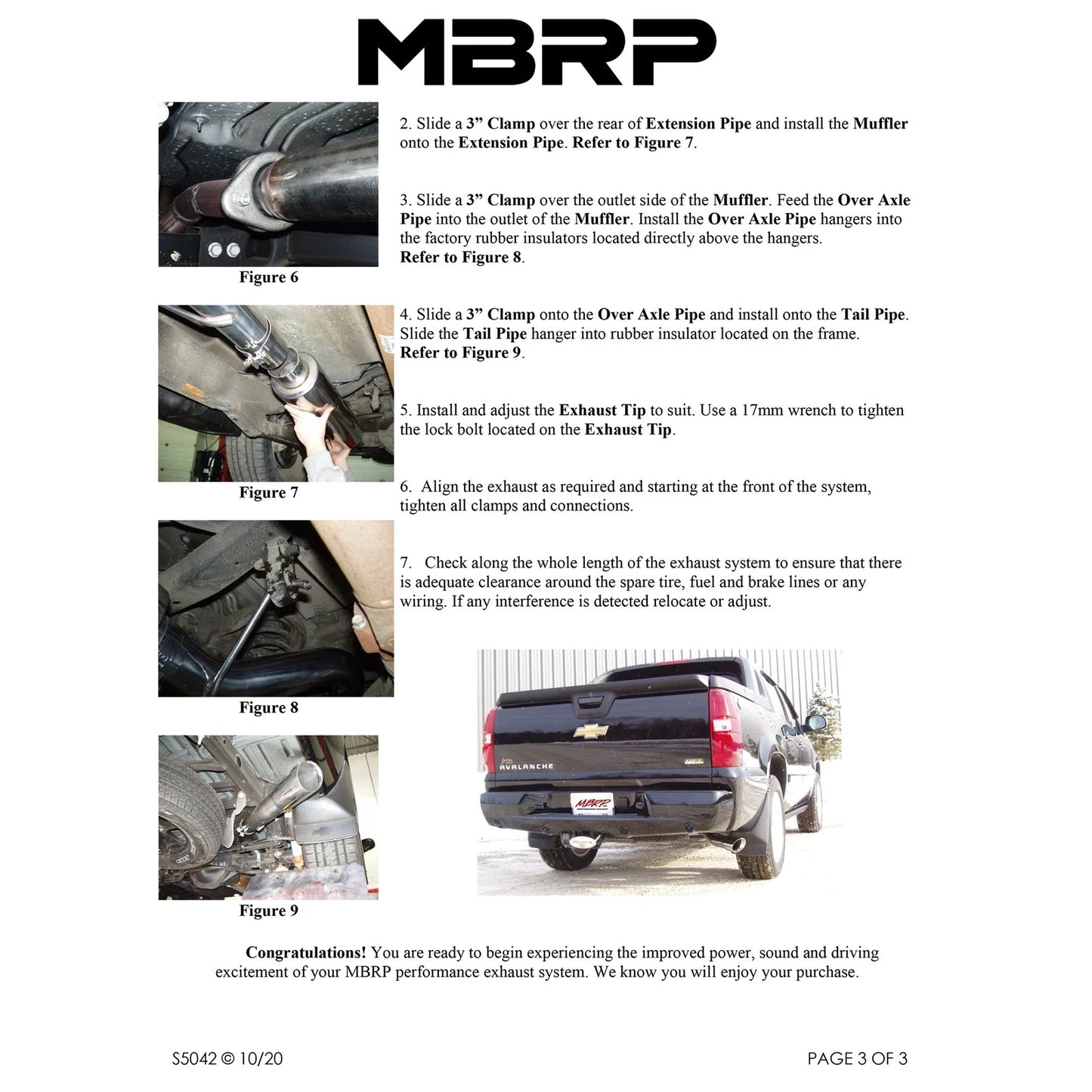 MBRP 3in Cat-Back Single Side Exit | Chevy/GMC Yukon XL/Suburban 5.3/6.0 (07-08) (S5042AL)