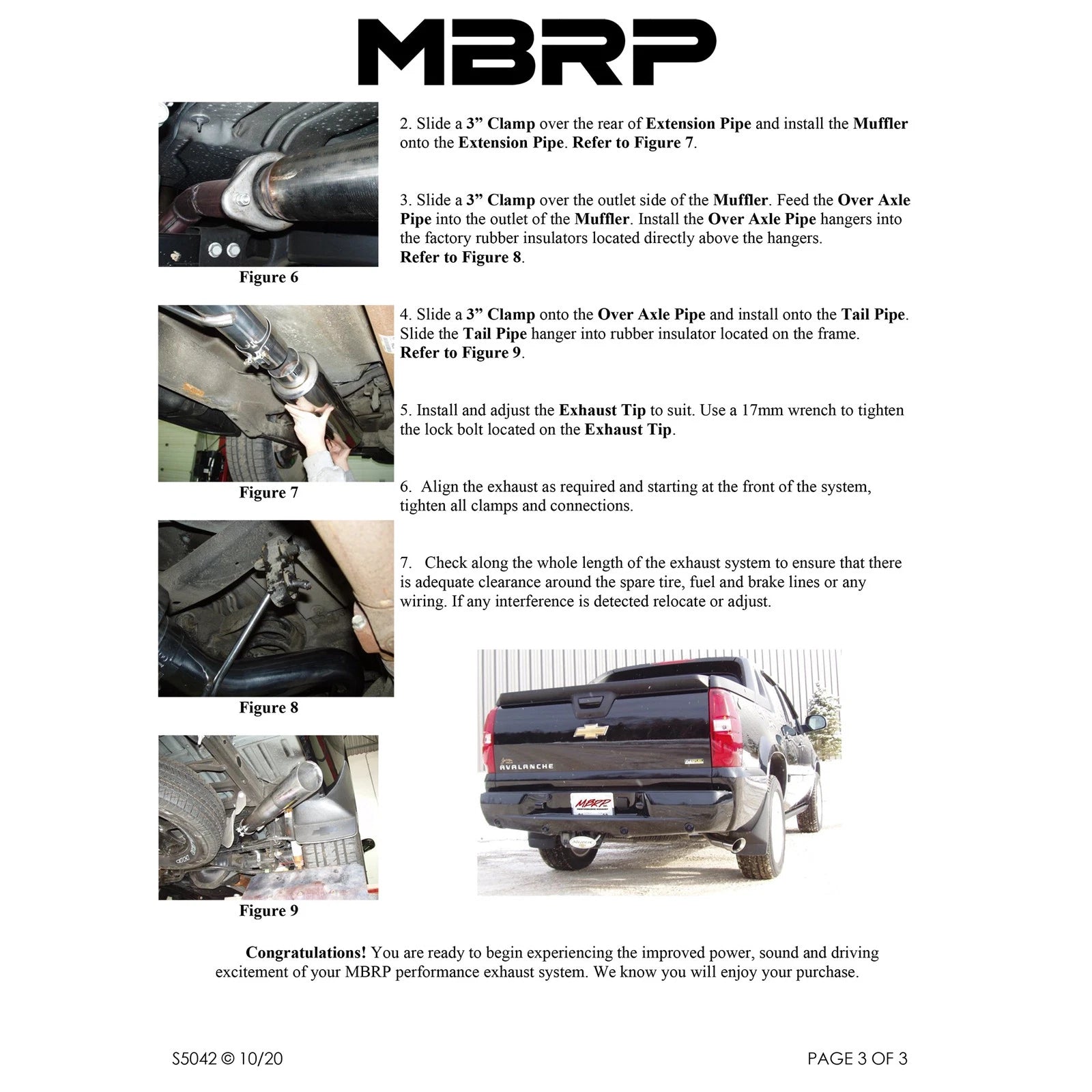 MBRP 3in Cat-Back Single Side Exit | Chevy/GMC Yukon XL/Suburban 5.3/6.0 (07-08) (S5042AL)