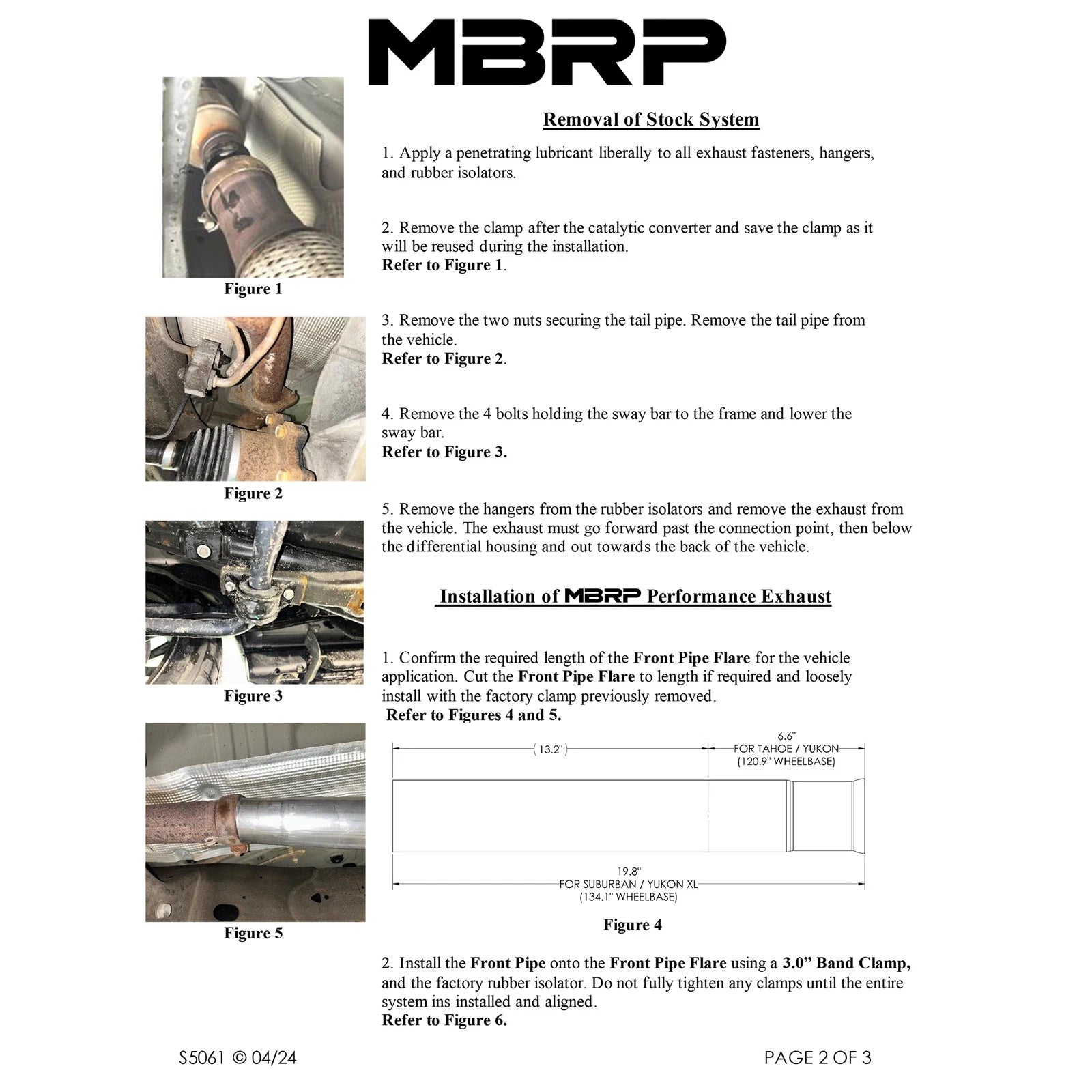MBRP 3in Cat Back Single Side | Chevrolet/GMC Tahoe/Yukon/Suburban/Yukon XL 5.3L (21-24) (S5061304)