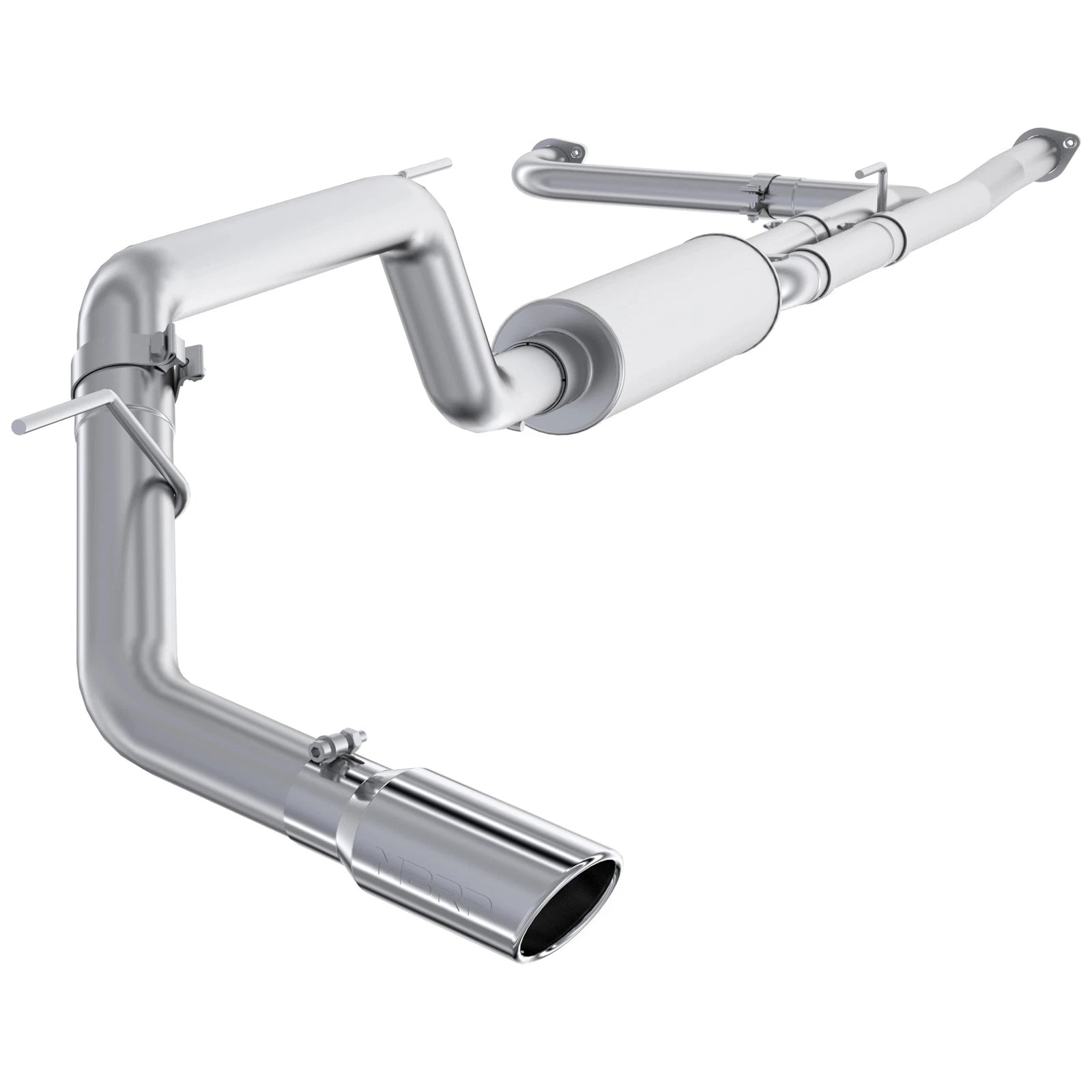 MBRP 3in AL Cat-Back Exhaust w/ 4in Tip Single Side Exit | Nissan Titan 5.6L (16+) (S5408AL)