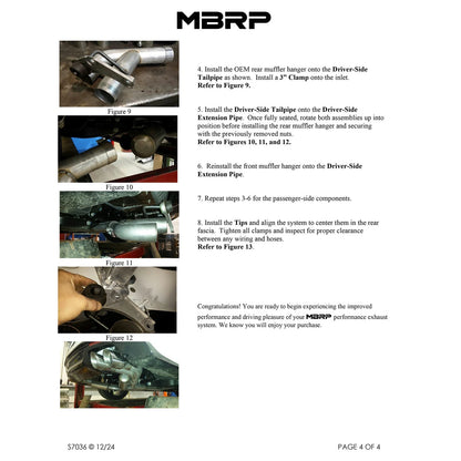 MBRP 3in Alum Race D&S Axle-Back Exhaust | Chevy Camaro V8 6.2L (16-24) (S7036AL)