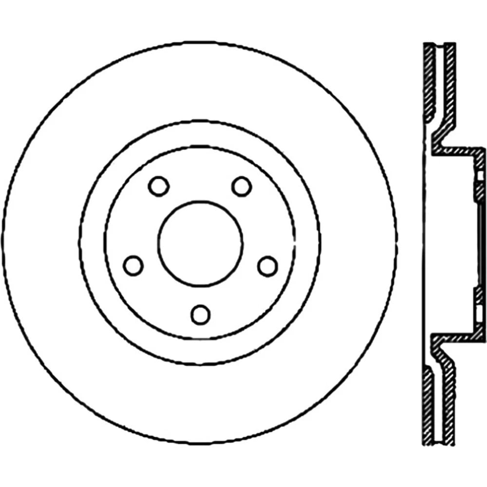 Stoptech Power Slot D&S Brake Rotor | Cadillac XLR/Corvette (05-09) (127.62085L)