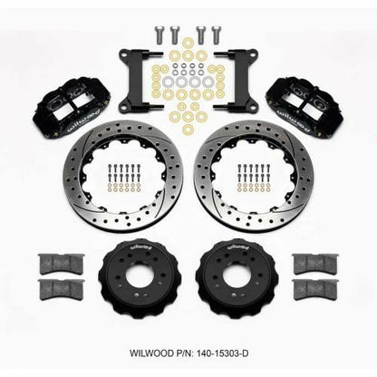 Wilwood Narrow Superlite 6R Front Hat Kit 13.06 63-87 C10 w/ Wilwood Pro Spindles