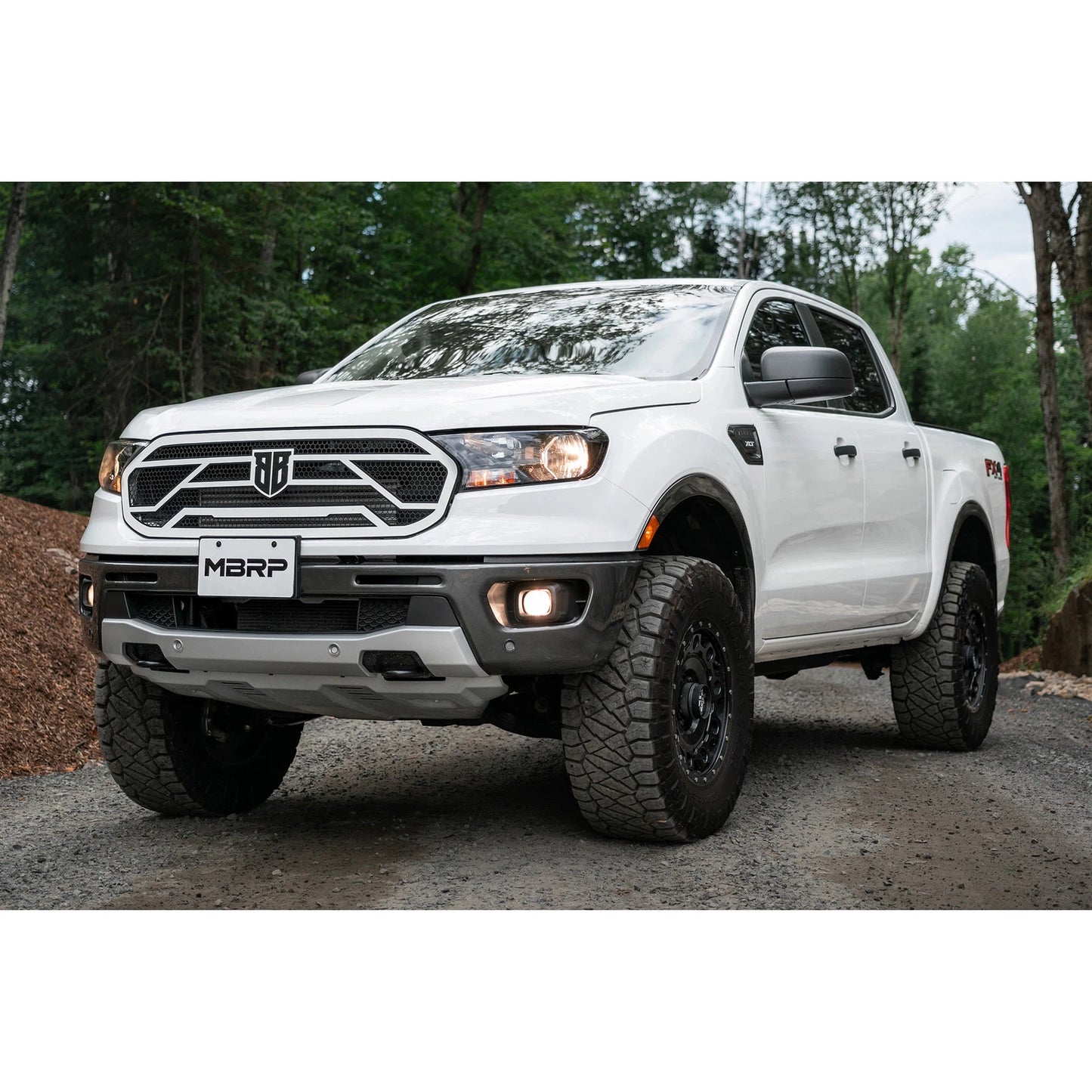 MBRP 3in AL Cat-Back Single Side Exit w/ 4in OD Tip | Ford Ranger Ecoboost 2.3L (19) (S5227AL)