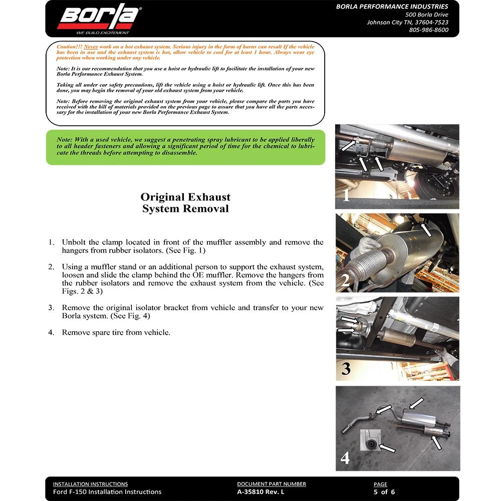 Borla Cat-Back Exhaust System - Touring | Multiple Fitments (140614)