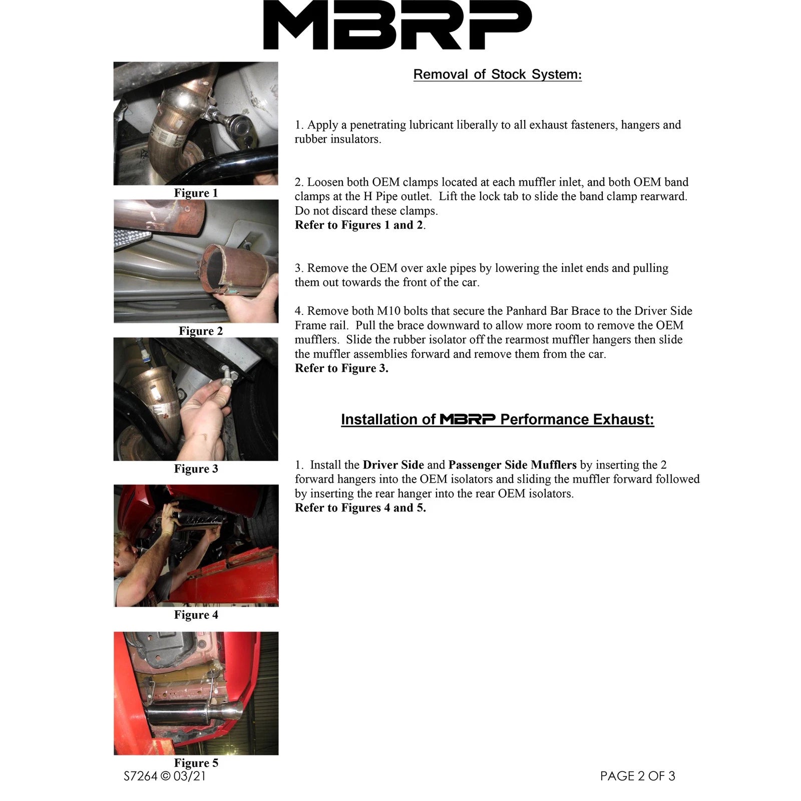 MBRP 3in D&S Rear Cat-Back Race Exhaust | Ford Mustang GT (11-14) (S7264409)