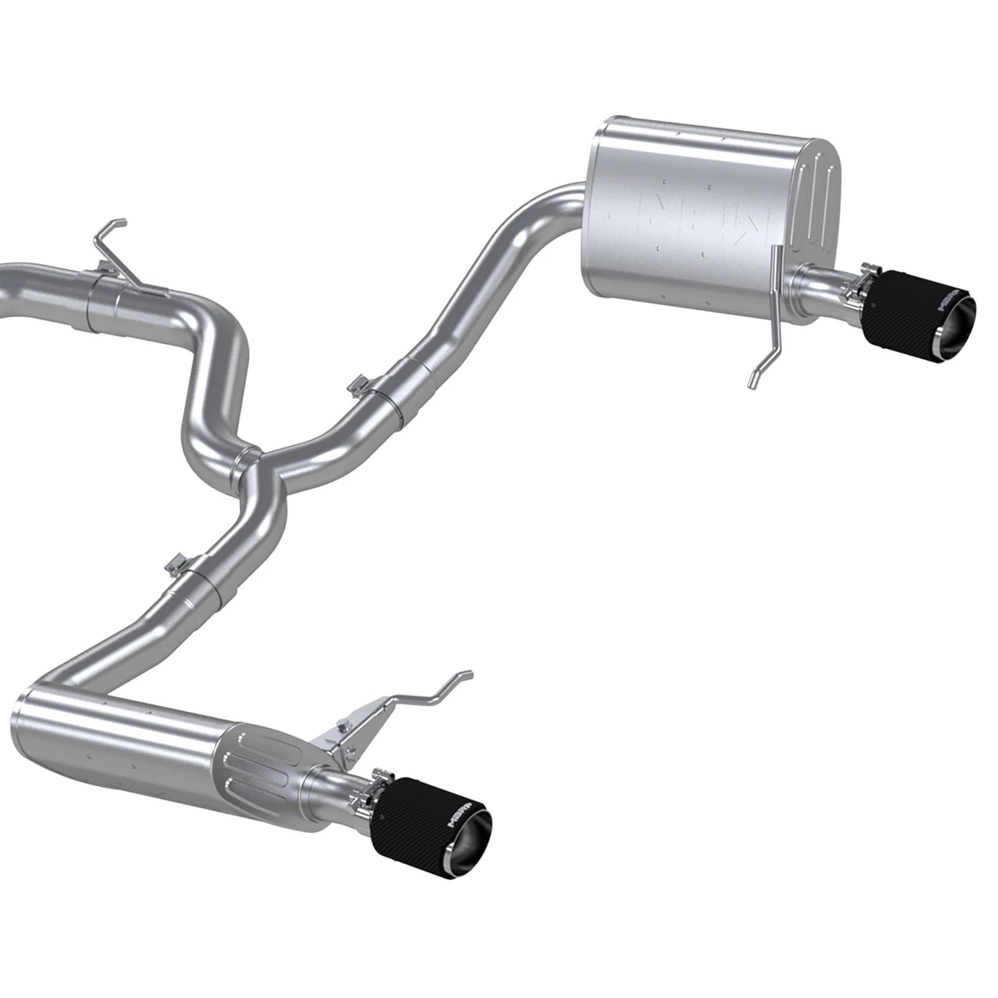 MBRP 3in Cat-Back 2.5in Dual Split Exit | VW Golf Alltrack/ SportWagen (17-19) (S46183CF)