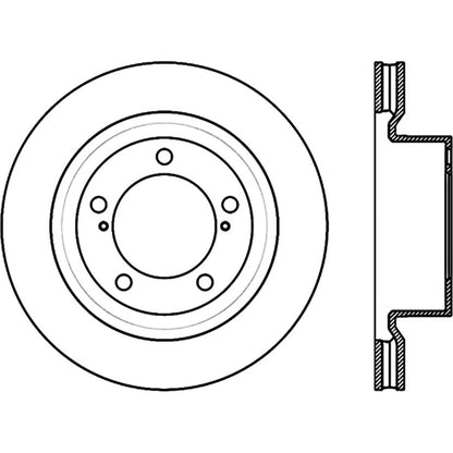 StopTech 127.44156L Front Left Drilled Disc Brake Rotor for 07-19 Toyota Tundra