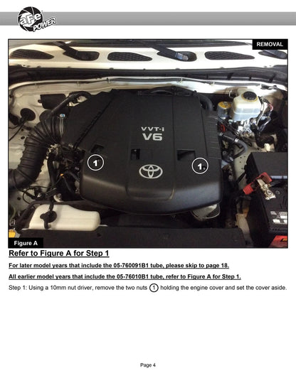 aFe Momentum GT Red Edition Cold Air Intake w/ Pro DRY S Filter | Toyota FJ Cruiser (07-23) (50-70095DR)