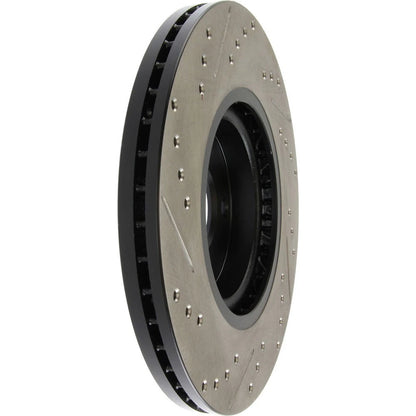 StopTech 127.42080L Front Left Drilled Brake Rotor for 09-19 370Z / 06-18 Maxima